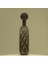 Lyon Yeşil Kahve Çizgili Cam Vazo 10X46 cm 1