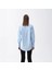 Nora Kadın %100 Pamuklu Oversize Gömlek Mavi 2
