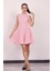 Kadın Pembe Kolsuz Mini Elbise 1