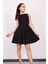 Kadın Siyah Kolsuz Mini Elbise 3