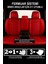 Hyundai Accent 2000 2016 Uyumlu Istanbul Serisi Deri Kırmızı Oto Kılıfı Tam Set 5