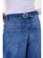 Kadın Mavi Yüksek Bel Baggy Jeans 4