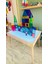 Montessori Işıklı Etkinlik ve Oyun Masası (Ayaklı) 16 Renk Ahşap Light Table (45x65) 6