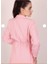 Kadın Pembe Bel Bağlamalı Blazer Ceket 5