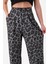 Kadın Füme Pix Leopar Desenli Yüksek Bel Palazzo Pantolon 3