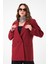 Bordo Çift Düğmeli Blazer Ceket 1