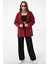 Bordo Çift Düğmeli Blazer Ceket 3