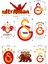 Galatasaray Uv Dtf Kask - Motor Sticker Seti – 8 Parça, Kabartmalı & Dayanıklı Motor Sticker 2