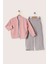 Kız Çocuk 3’lü Şardonlu Eşofman Takımı – Şardonlu Hırka & Sweatshirt & Geniş Paça Alt 2