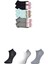 Siyah Gri ve Beyaz Kadın Bilek Çorap 6 Çift 1
