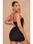 Kadın Asimetrik Askılı Mini Kaşkorse Bodycon Tulum 1