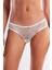 Golshan Gaspara Mini Slip, Kadın Güpürlü Tüllü Ekru Normal Kesim Külot 1