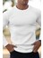 Jordao Fitilli Slim Fit Likralı Bisiklet Yaka Erkek Uzun Kol Tshirt 1