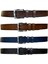 %100 Hakiki Deri, Çift Dilli 4'lü Süper Set 4.5 cm Kot, Spor Kemer=4.lü-Çift.dilli 4