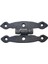 Antika Tarz Dekoratif Pirinç Dar Menteşe - 75X39 Mm, Oksit 1