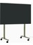 Straight Rollin Tv Standı 40–70", Tekerlekli & Mobil, Şık Siyah Tasarım 1