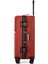 Pc Hard Side Valiz, 360° Döner Tekerlekler, Zipperless Tasarım, Kırmızı 5