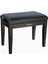 RPB-220BK Piyano Taburesi, Kadife Oturmalı, Saten Siyah, Masif Ahşap 1