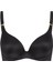 Paige Siyah Kalıplı Sütyen , Yüksek Destek, Konforlu, Italyan Mikrofiber, Yan Göğüs Desteği 1