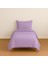 Tek Kişilik Düz Renk Lila Nevresim + Yastık Kılıfı 1