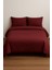 Çift Kişilik Düz Renk Bordo Nevresim + 2 Adet Yastık Kılıfı 1