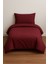 Tek Kişilik Düz Renk Bordo Nevresim + Yastık Kılıfı 1