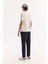 Erkek Ekru Bisiklet Yaka Rayon Tüylenmeyen Çizgili Triko Regular Fit T-Shirt A52Y5005 6