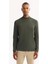 Erkek Haki Yarım Balıkçi Yaka Basic Düz Rayon Kazak B005151 1