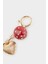 Kadın Çilekli Gold Kalpli Charm Anahtarlık F6966AXNS 3