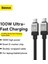 Coolplay Type-C Hızlı Şarj Kablosu 100W 2 Metre - Siyah 2