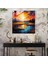 Şafak Keyfi Cam Tablo - Şafak Cam Duvar Sanatı Canlı Renkler Cam Tablo 3
