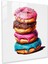 Pop Art Donutlar Cam Tablo - Ev Dekorasyonu ve Modern Sanat Için Still Life Pop Art Cam Tablo 1
