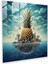 Rüya Bahçesi Ananas Gerçeküstü Cam Tablo - Ananas Cam Duvar Sanatı Duvar Dekorasyonu Cam Sanatı 1