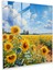 Reddiyelerin Yansıması: Ayçiçeği Tarlası Cam Tablo - Reddetme Ev Dekorasyonu Duvar Dekorasyonu Cam Tablo 1