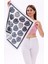 Monstera Yaprakları Model Fular Bandana Şal Estascarf 70X70 cm 1