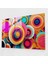 Canlı Hipnoz Cam Tablo Sanatı - Hipnoz Konsantrik Daireler Cam Tablo Pop Art Tarzı 1