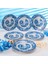 Vintage Blue 6 Parça Pasta Tabağı Seti 3