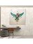 Geometrik Kuş Kanatlı Cam Tablo - Kuş Kanadı Geometrik Tasarım Cam Tablo Duvar Dekorasyonu 2