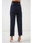 Kadın BDART Fiyonk Detaylı, Bilek Uzunluğunda Düz Pantolon Lacivert 6