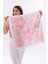 Pembe Rüya Çiçekleri Model Fular Bandana Şal Estascarf 70X70 cm 1