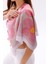 Pembe Rüya Çiçekleri Model Fular Bandana Şal Estascarf 70X70 cm 5