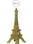 Yılbaşı Süsü Eyfel Kulesi Altın 15 cm 3