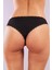 Golshan Glorin Mini Slip, Kadın Dantel Kenarlı Micro Siyah Külot 3
