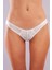 Golshan Glorin Mini Slip, Kadın Dantel Kenarlı Micro Ekru Külot 1