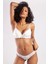Golshan Glorin Mini Slip, Kadın Dantel Kenarlı Micro Ekru Külot 3