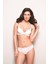 Golshan Glorin Mini Slip, Kadın Dantel Kenarlı Micro Ekru Külot 6