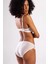 Golshan Goldy Mini Slip, Kadın Dantelli Ekru Külot 4