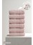 6'lı Pudra Greek El Havlusu - 50X90 Cm, 225 Gr, %100 Pamuk, Spa ve Otel Havlusu, Günlük Kullanıma Uygun 1