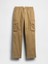 Erkek Bej GapFlex Straight Kargo Washwell™ Pantolon 2