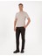 Erkek Koyu Kahverengi Slim Fit Kordonlu Kanvas Pantolon 50310829-VR084 1